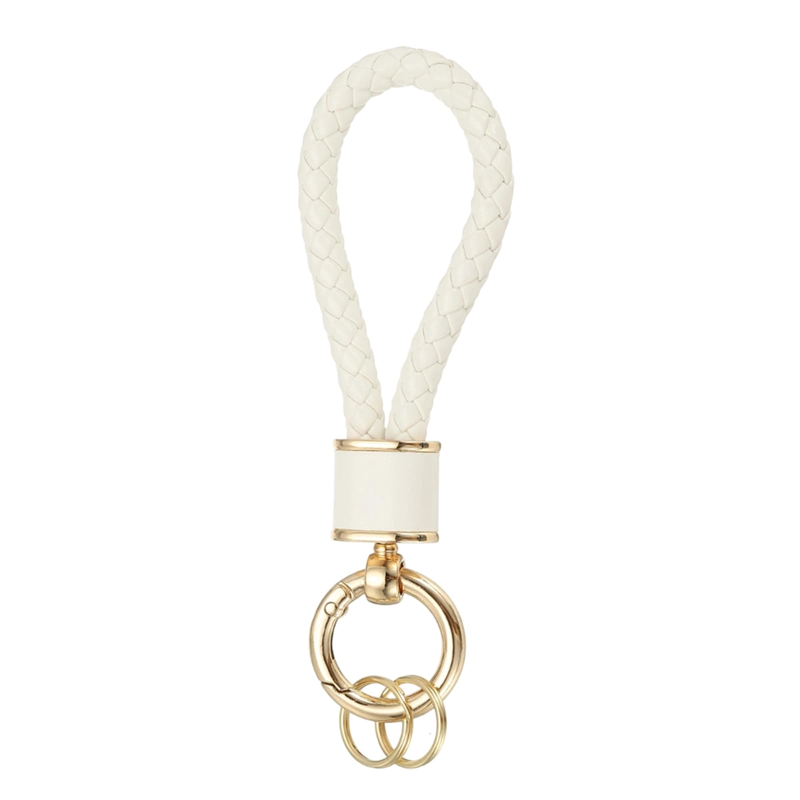 Braided Leather Keychain - Animal