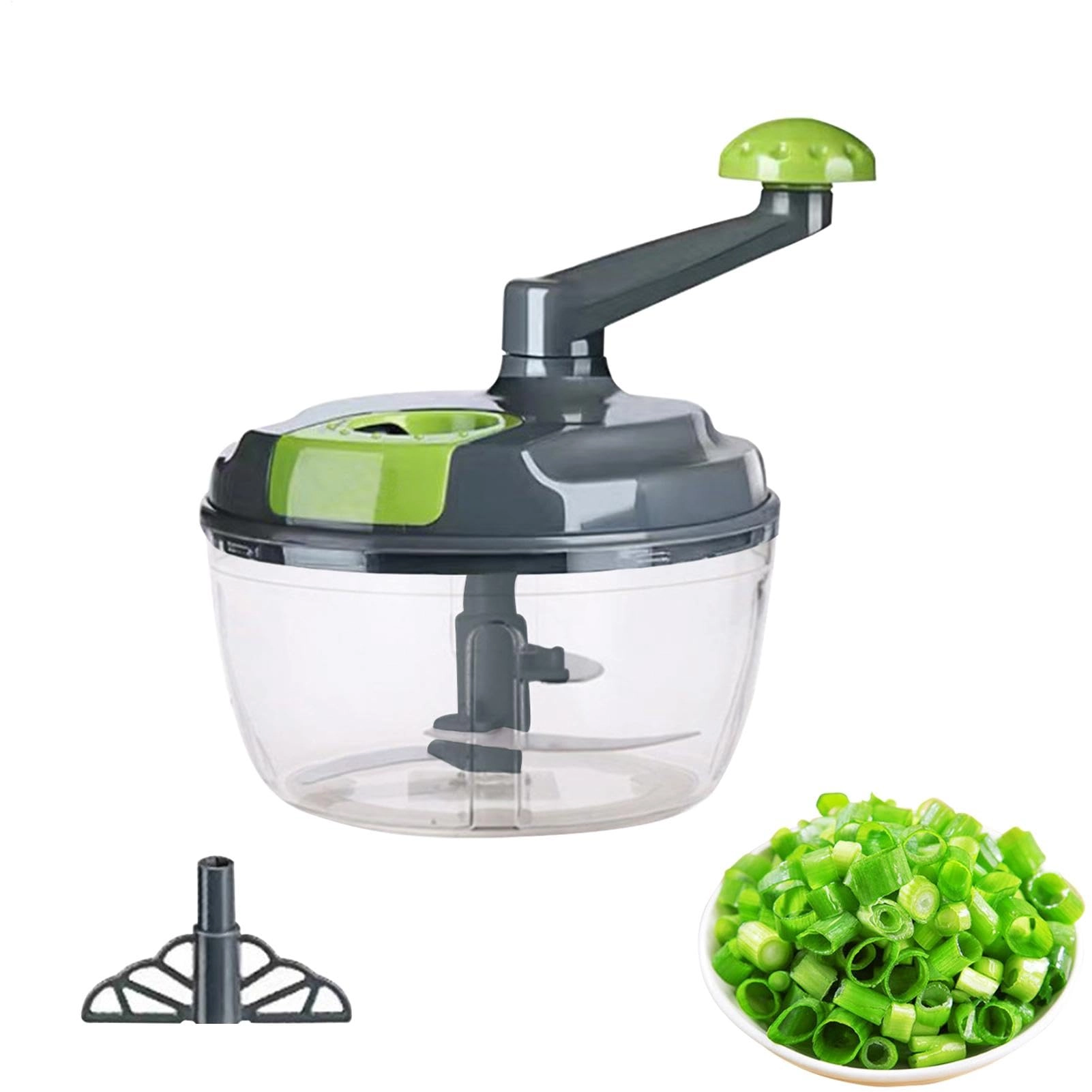 kinrguiyuez Manual Food Chopper - Gray ABS