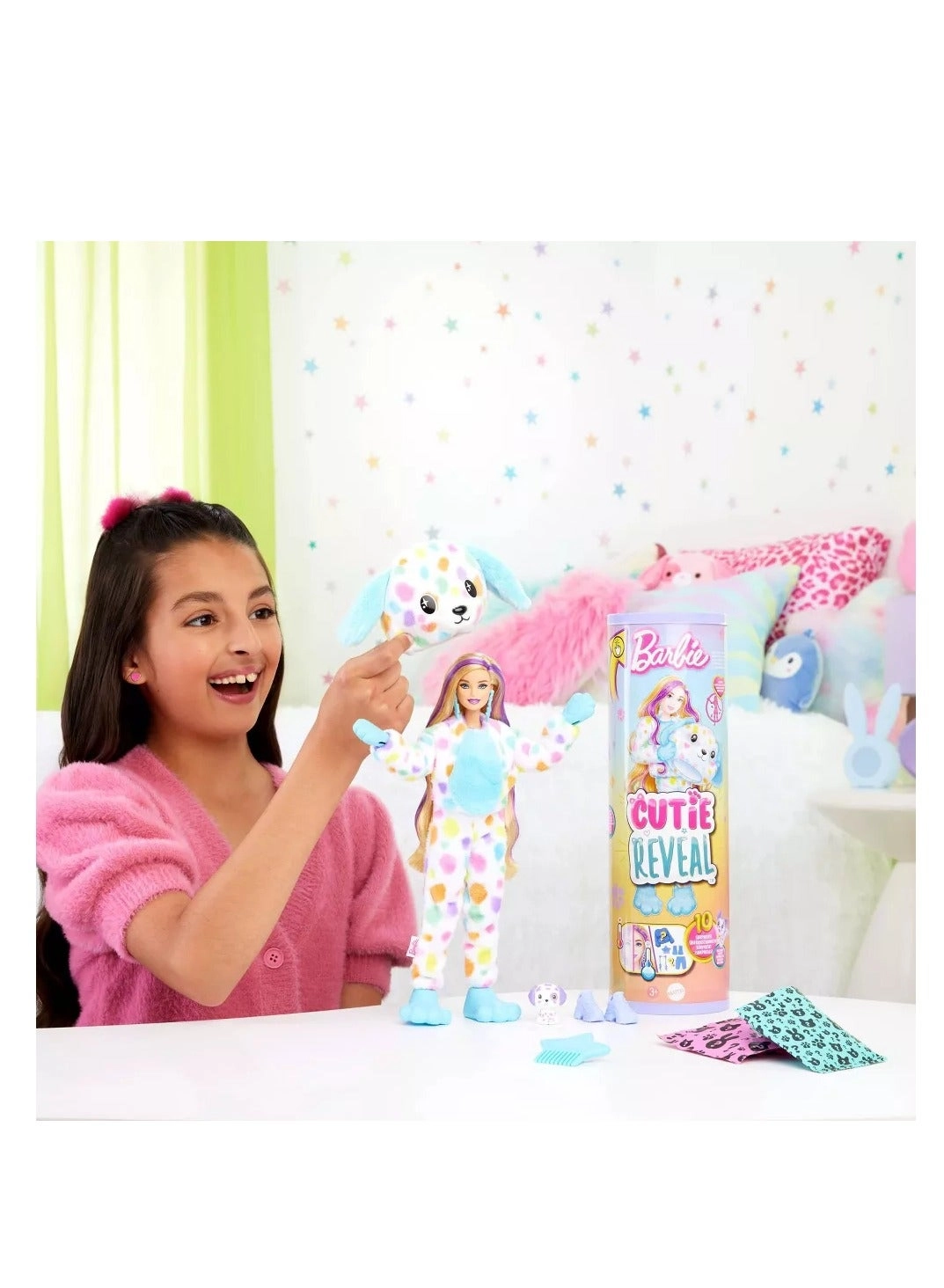 Barbie Cutie Reveal - Dalmatian Costume & Accessories