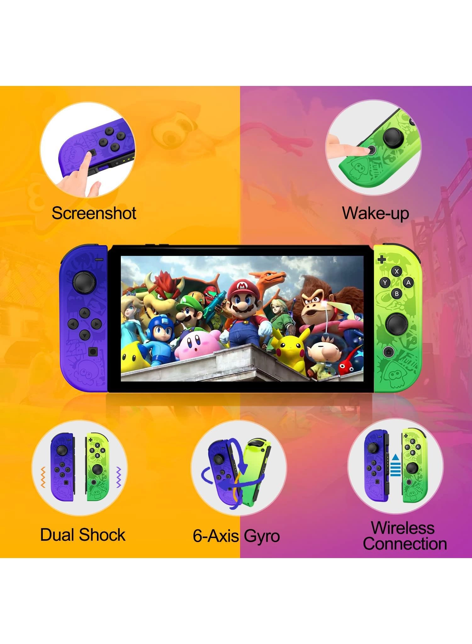 Wireless Replacement Joy-Cons - Nintendo Switch OLED Lite