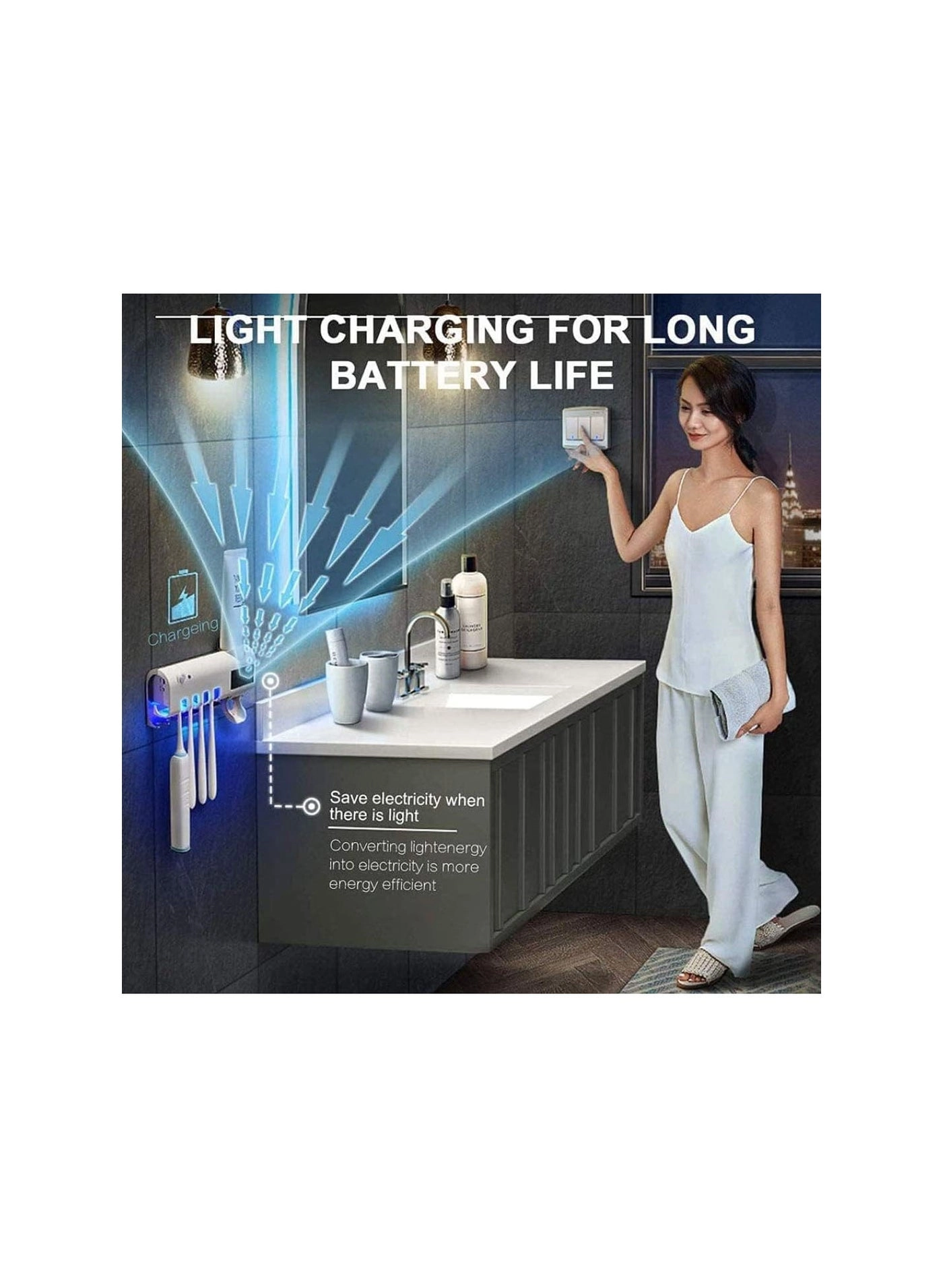 Toothbrush Sterilizer Holder - Wall Mounted 5