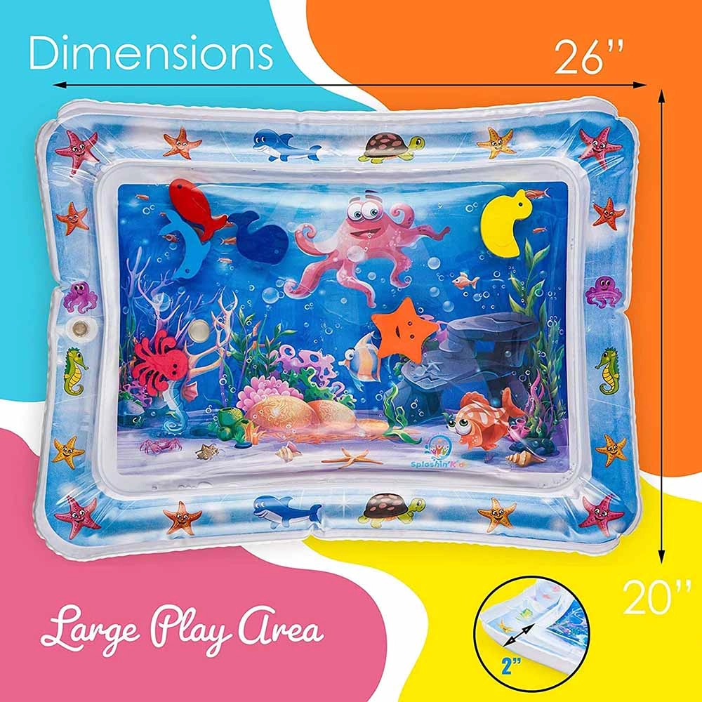 Baby Tummy Play Water Mat - Catch The Fish 3 to 12 mo