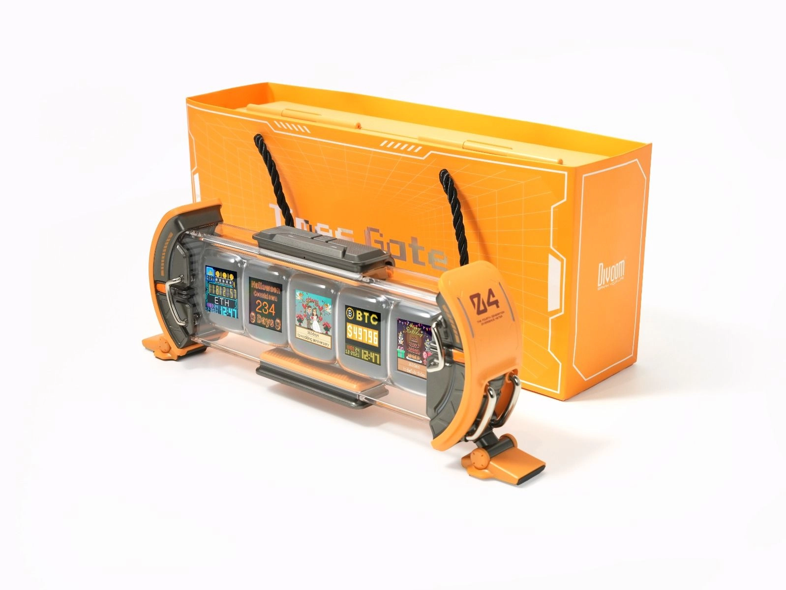 Times Gate - Pixel Art Yellow