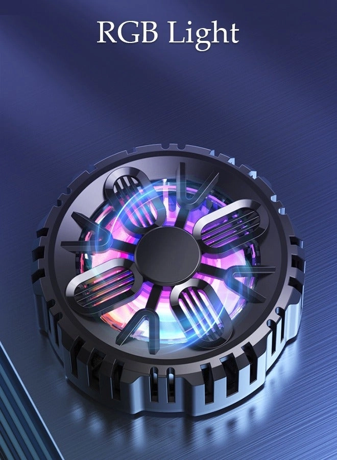 Semi-Conductor Cooling Chip Phone Cooling Fan - Magnetic RGB For iPhone & Android