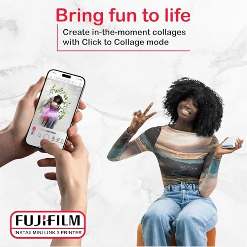 Mini Link 3 - Sage Green + INSTAX Mini Instant Film - 20 Exposures + Microfiber Cleaning Cloth