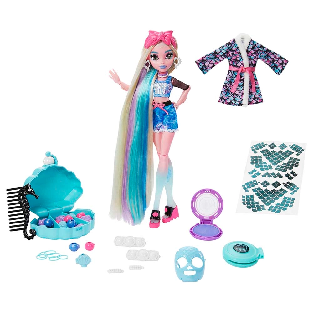 Monster High Lagoona Spa Day Doll Playset - Wear and Share Accessories Fully articulated Ages 4+