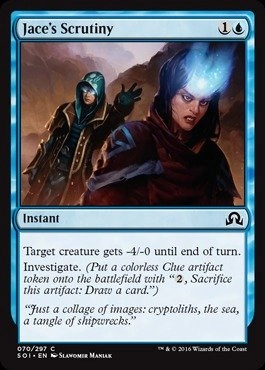 Wizards of the Coast Jace's Scrutiny 70/297 - Shadows Over Innistrad