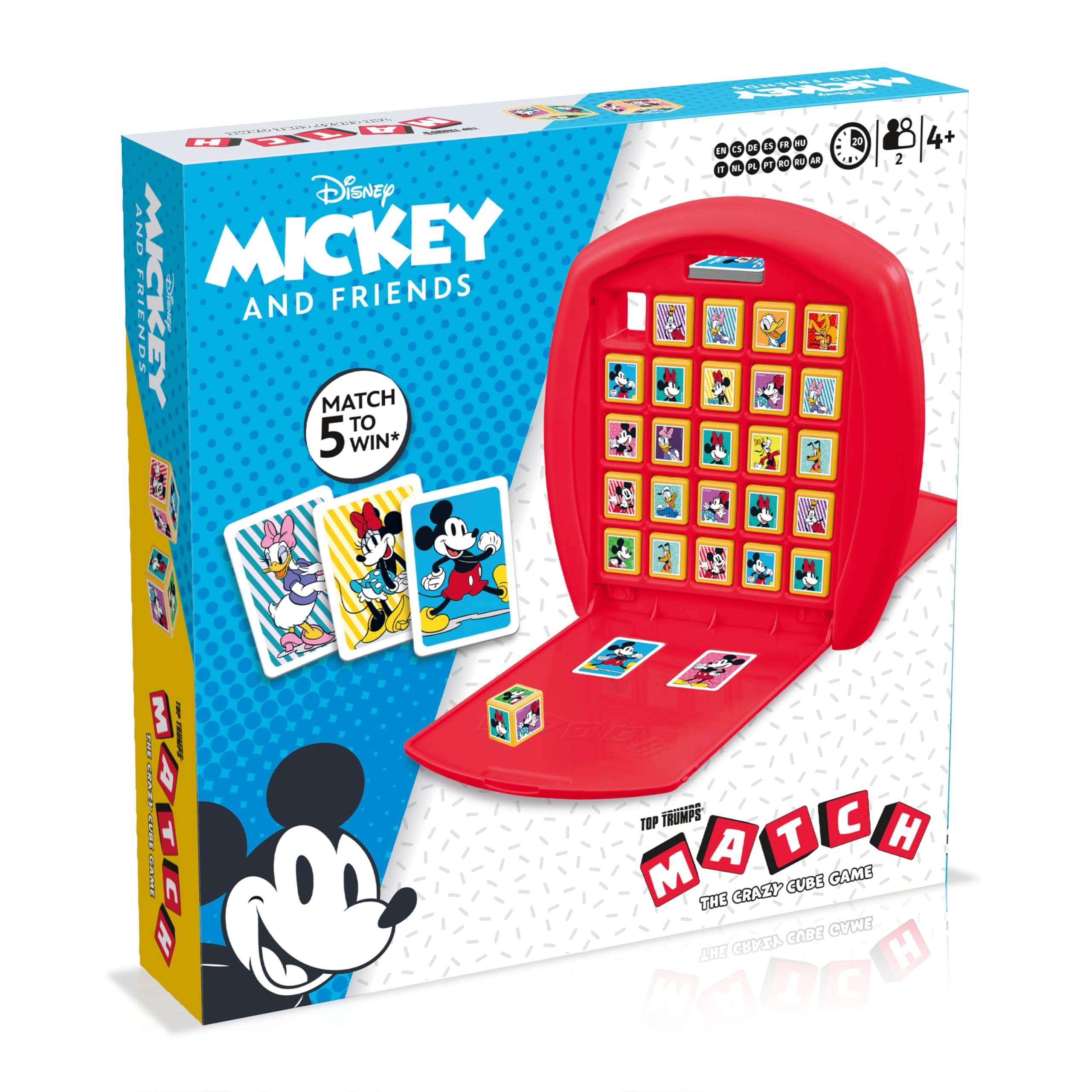 Winning Moves Mickey and Friends Match - Travel Disney 15 Characters