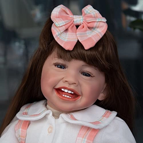 Rebirth Baby Doll - 48cm/58cm Silicone Limbs Cloth Body Panda Clothes Gift Set