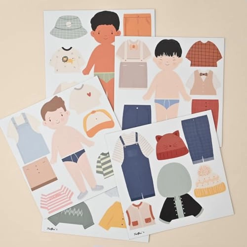 Silhouette to dress up - 3 years 3 silhouettes 28 magnets