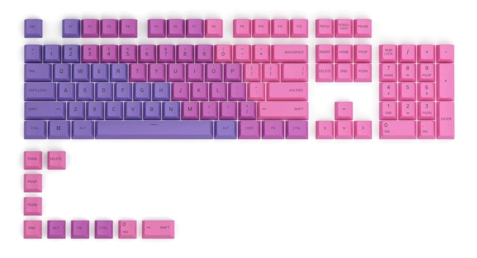 Glorious PC Gaming Race GPBT Dye Sublimated Keycaps - Traditional US (ANSI)