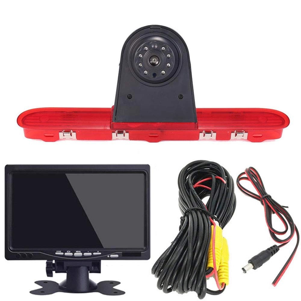 Brake Light Reversing Camera + Rear View Mirror Monitor - Night vision 628 x 586 pixels