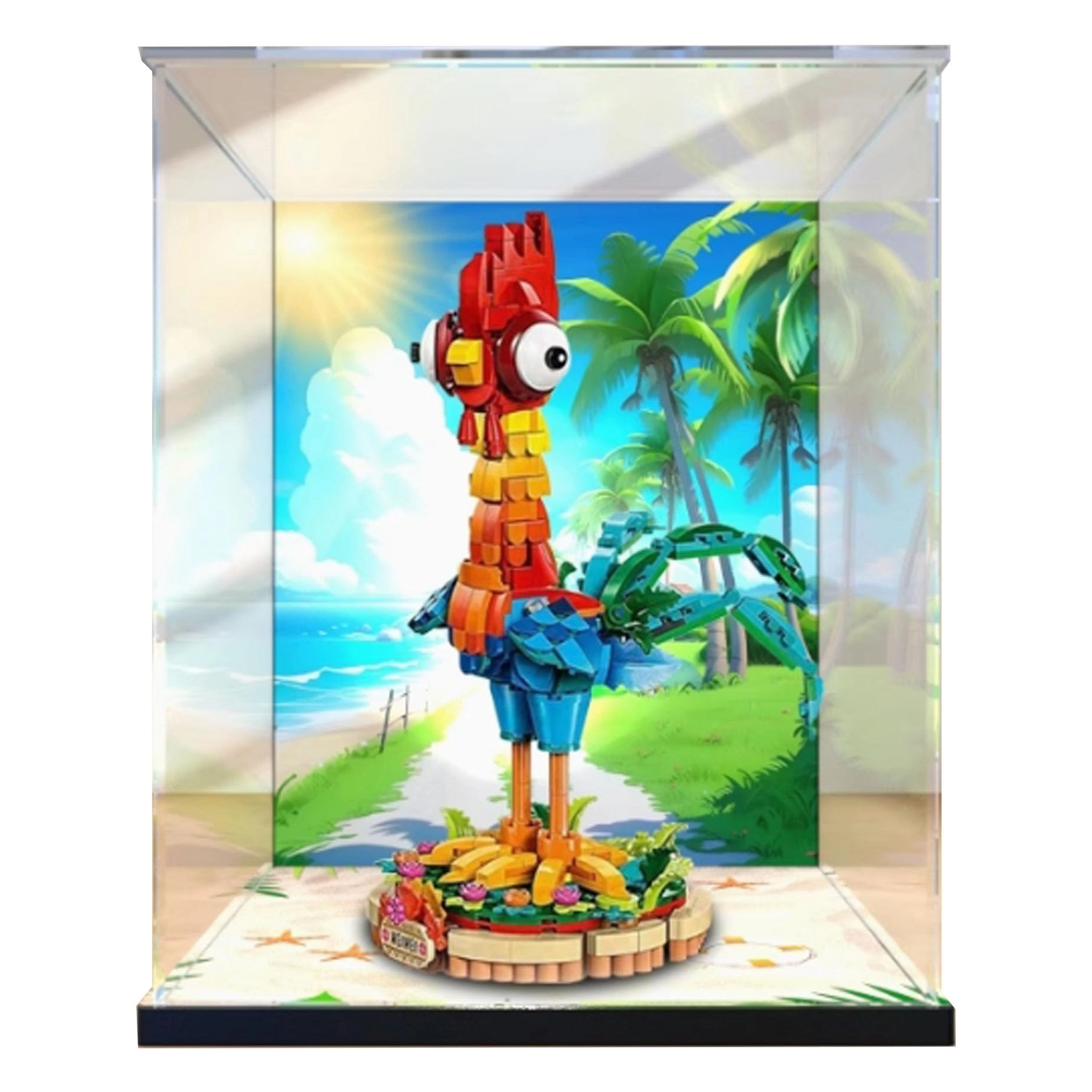 PHOVKFR Display Case for LEGO 43272 Chicken Block Model - Acrylic