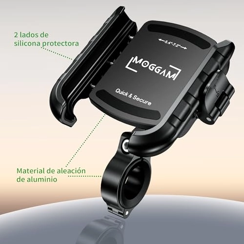 Motorcycle Phone Holder - 360 Rotation Aluminium Body