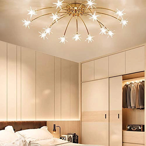 Nordic Art Stars Ceiling - G4 21 head Black and white light