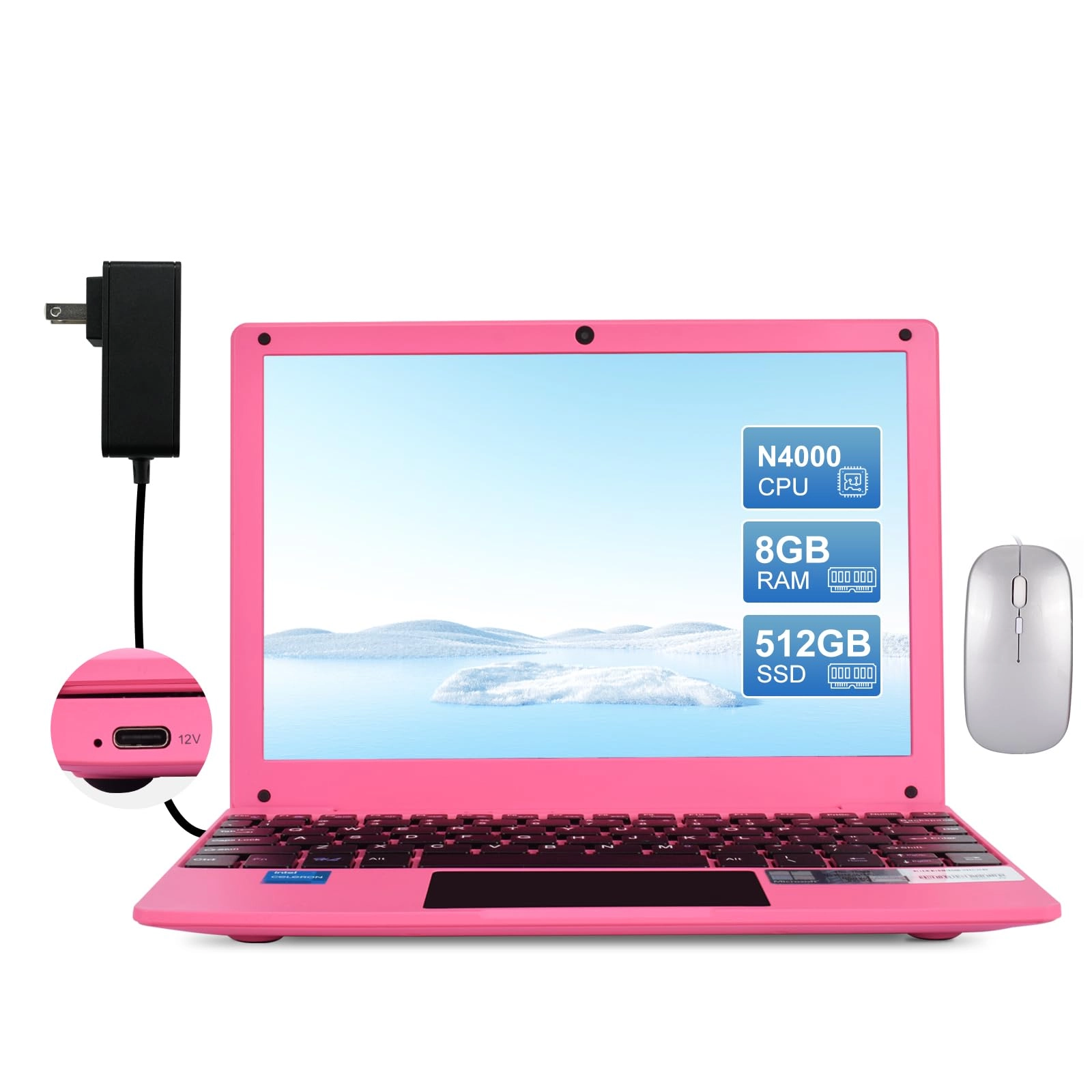 Mini Laptop - 10.1'' Celeron N4000 8GB DDR4 512GB SSD