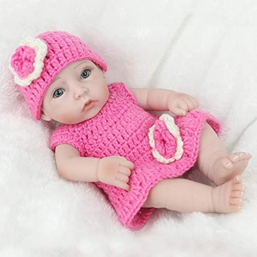 Reborn Baby Doll - 10 inch 25 cm Silicone black skin Ages 3 months+