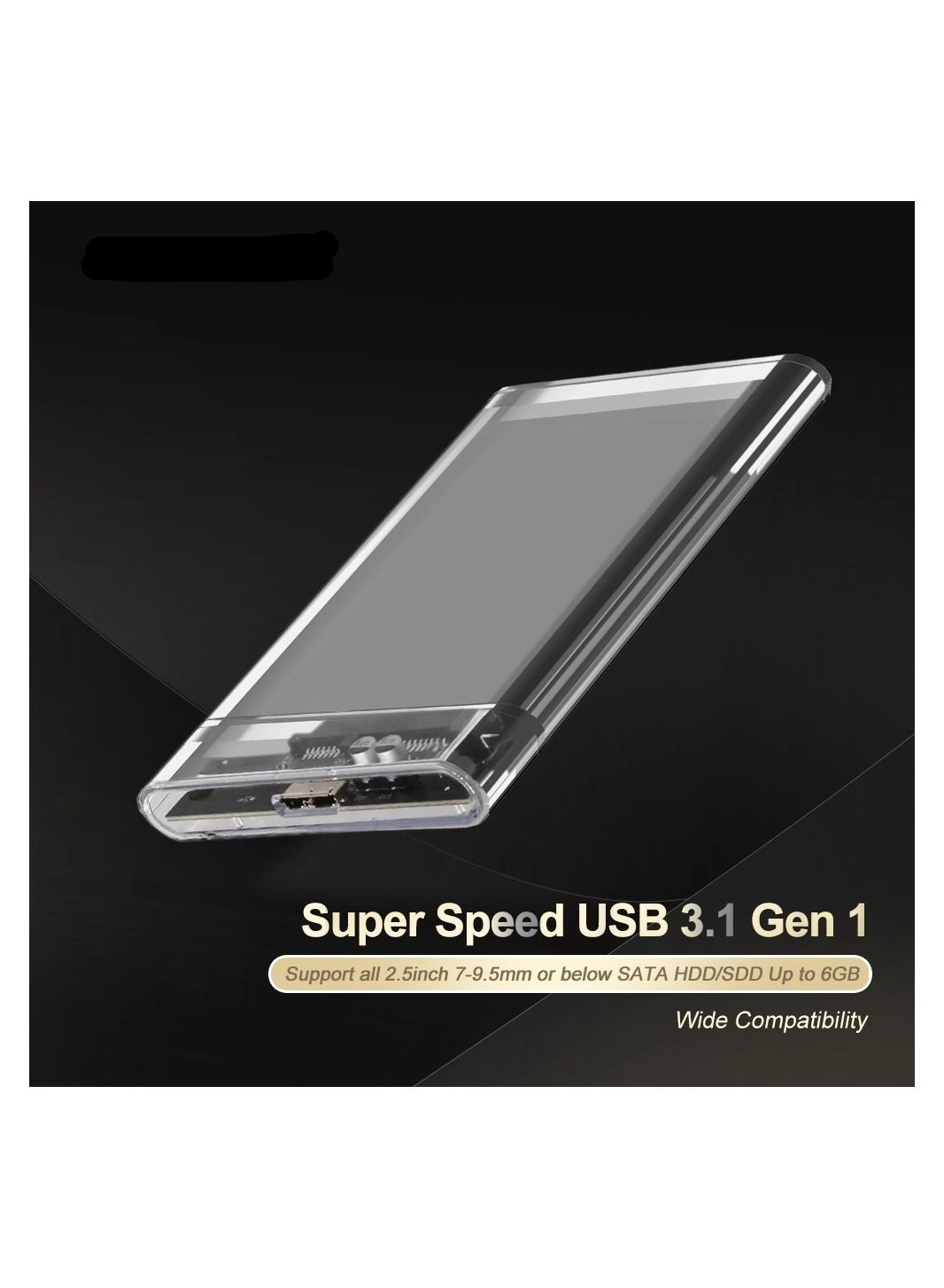 Transparent HDD Case