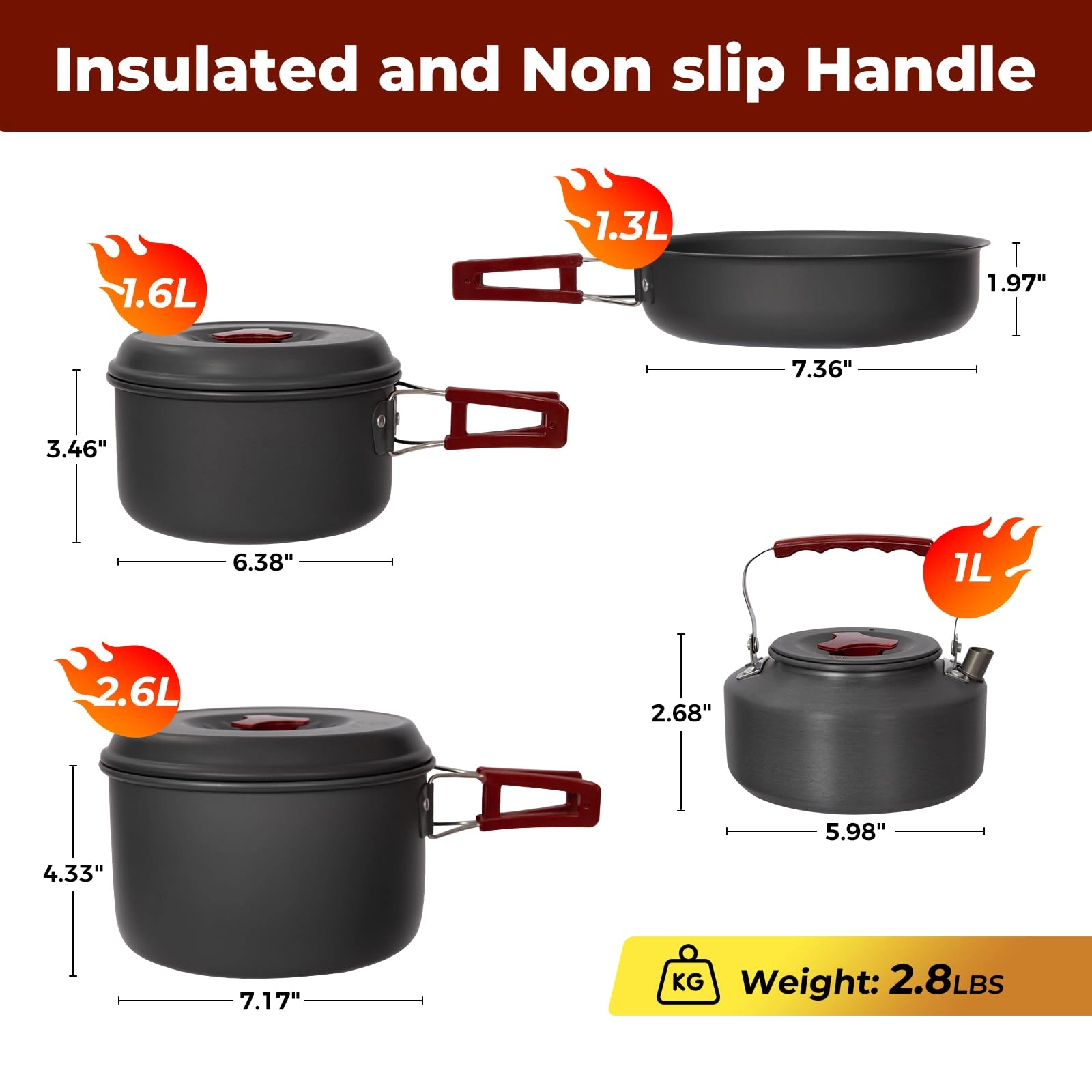 Camping Cookware Mess Kit - 13 piece(s)