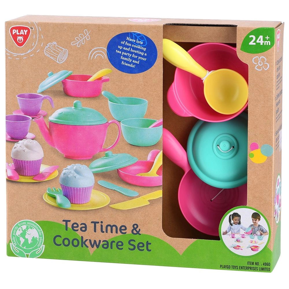 Tea Time & Cookware Toy Set - 24 Pcs (2169971-6060)