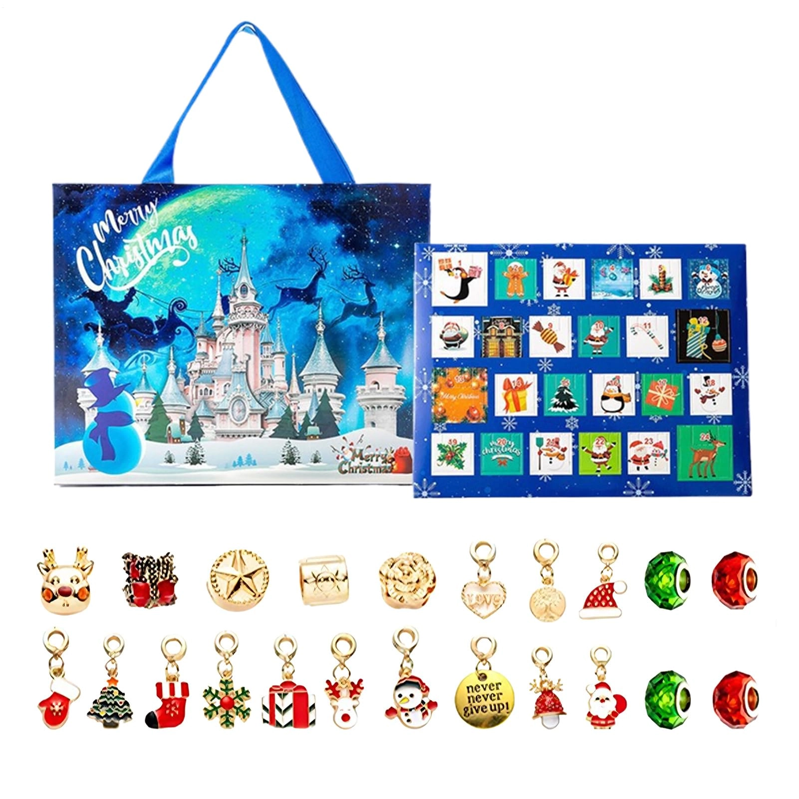 Generisch Advent Jewellery Calendar - DIY Craft Set blue