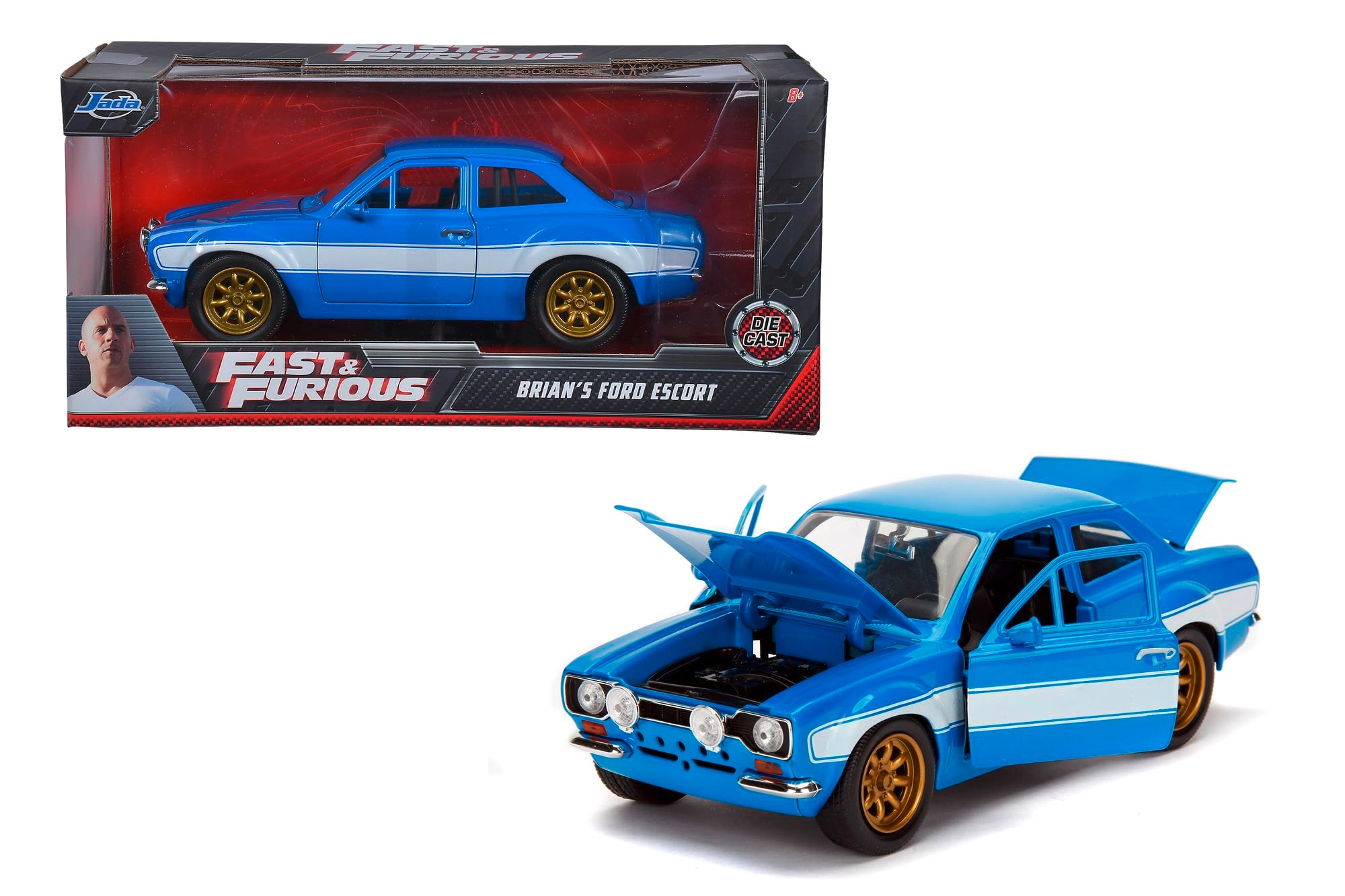 Jada Toys Fast & Furious Ford Escort Mk1 RS2000 - 1:24