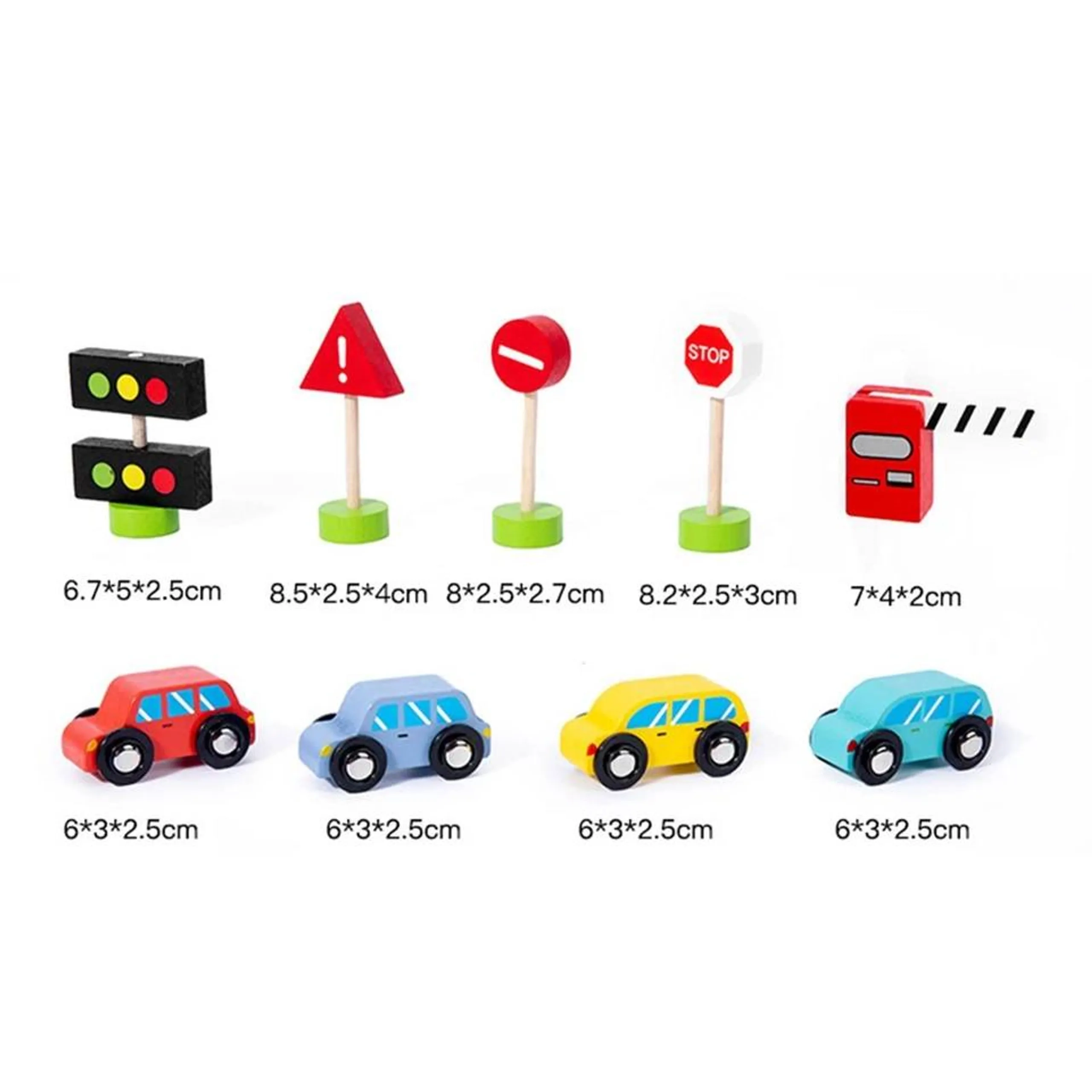 3 Level Engaging Wooden Parking Play Set