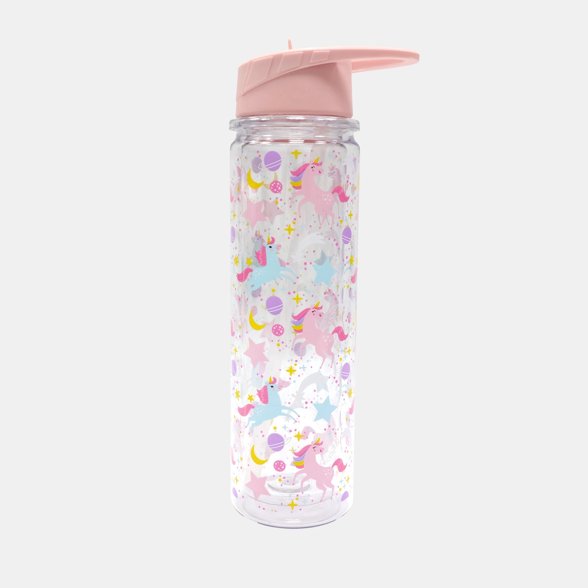 Vibe Unicorn Galaxy Water Bottle - Flip-up straw Tritan