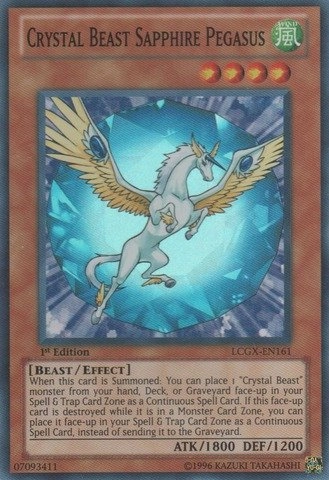 Konami Crystal Beast Sapphire Pegasus (LCGX-EN161)