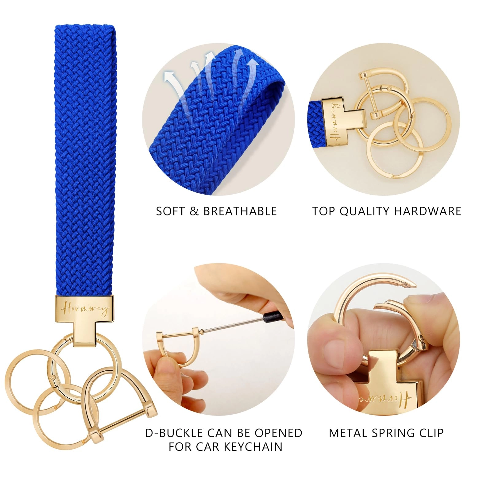 Elastic Wristlet Keychain - Fun