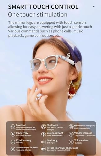 Ai Smart Glasses - ChatGPT AI Real-Time Translation 110+ Languages Bluetooth 5.3