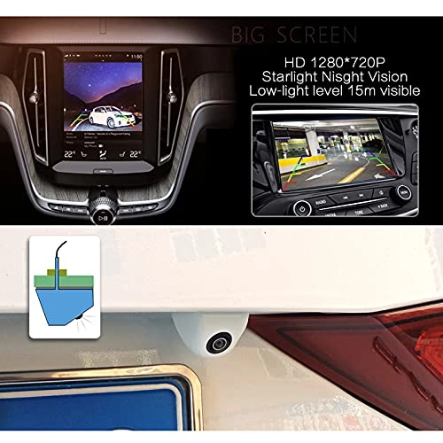 170 Degree White Starlight Night Vision Lens Vehicle Rear/Front View Camera - low-light level 15m Wire HD 720P