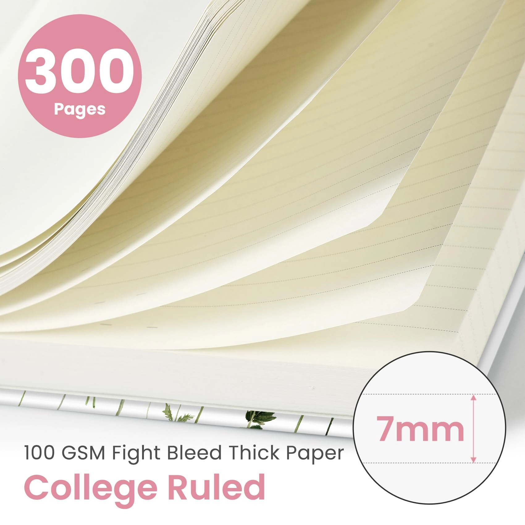 Spiral Notebook B5 Spiral - Lined 300 Pages