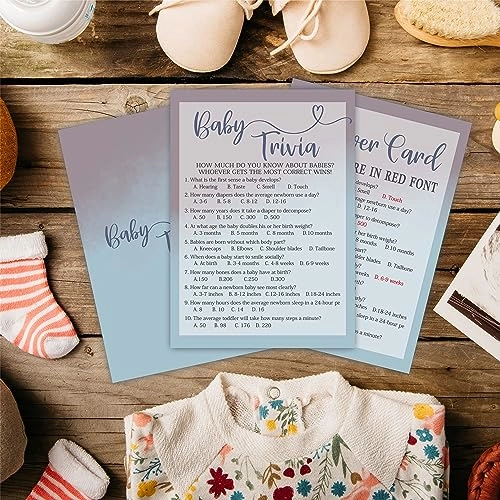 Baby Shower Prediction And Advice Cards - 30 PCS Baby shower