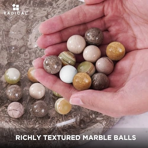 Peg Solitaire - 42 Piece Marble Oceanic