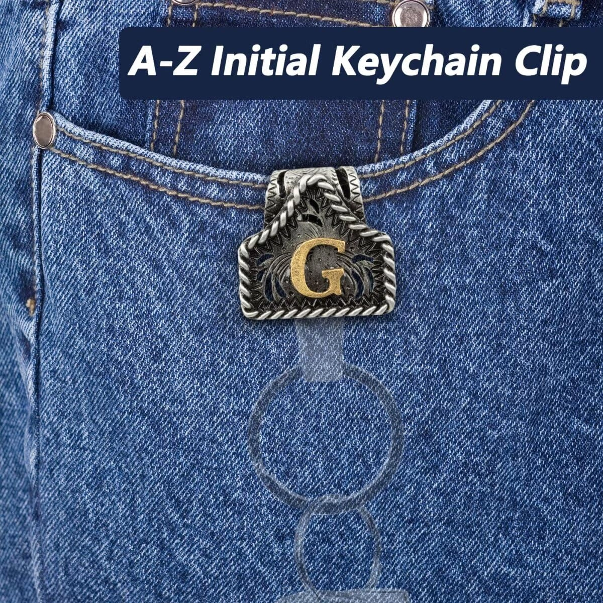 Letter Keychain - Western