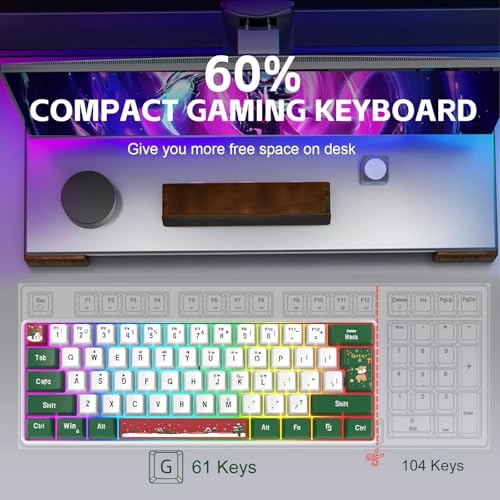 60% Wired Gaming Keyboard - USB-A