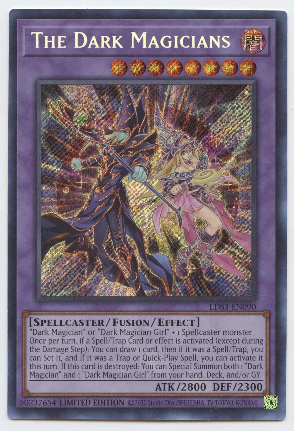 Yu-Gi-Oh! The Dark Magicians - LDS3-EN090 - 1st Edition Secret Rare