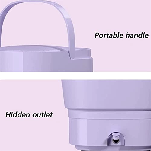 XHTONGSH غسالة قابلة للطي للطي المحمولة, غسالة صفرية اوتوماتيكية, عمل هادئ, الضوء الأزرق, ملابس داخلية غسل الملابس او عنصر صغیر, طاقة ومنطقة (Color : Green)