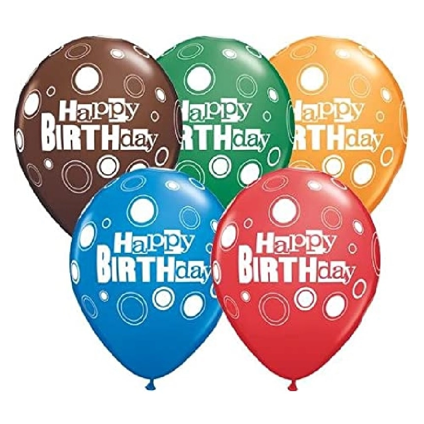 Qualatex Thank You Dots Upon Dots Balloon - 25-Pieces