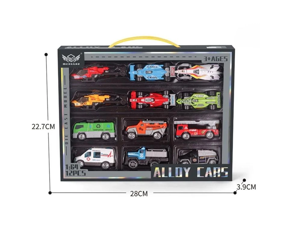 Die Cast Cars - 1:64 12 Pcs