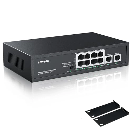 8 port poe gigabit switch 8-ports