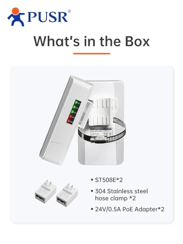 5.8G Outdoor Wireless Bridge - 2-Pack 300Mbps