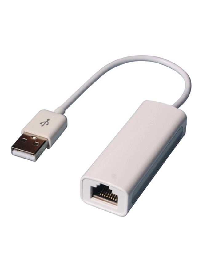 USB Ethernet Adaptor - USB 2.0 10/100 Mbps RJ45