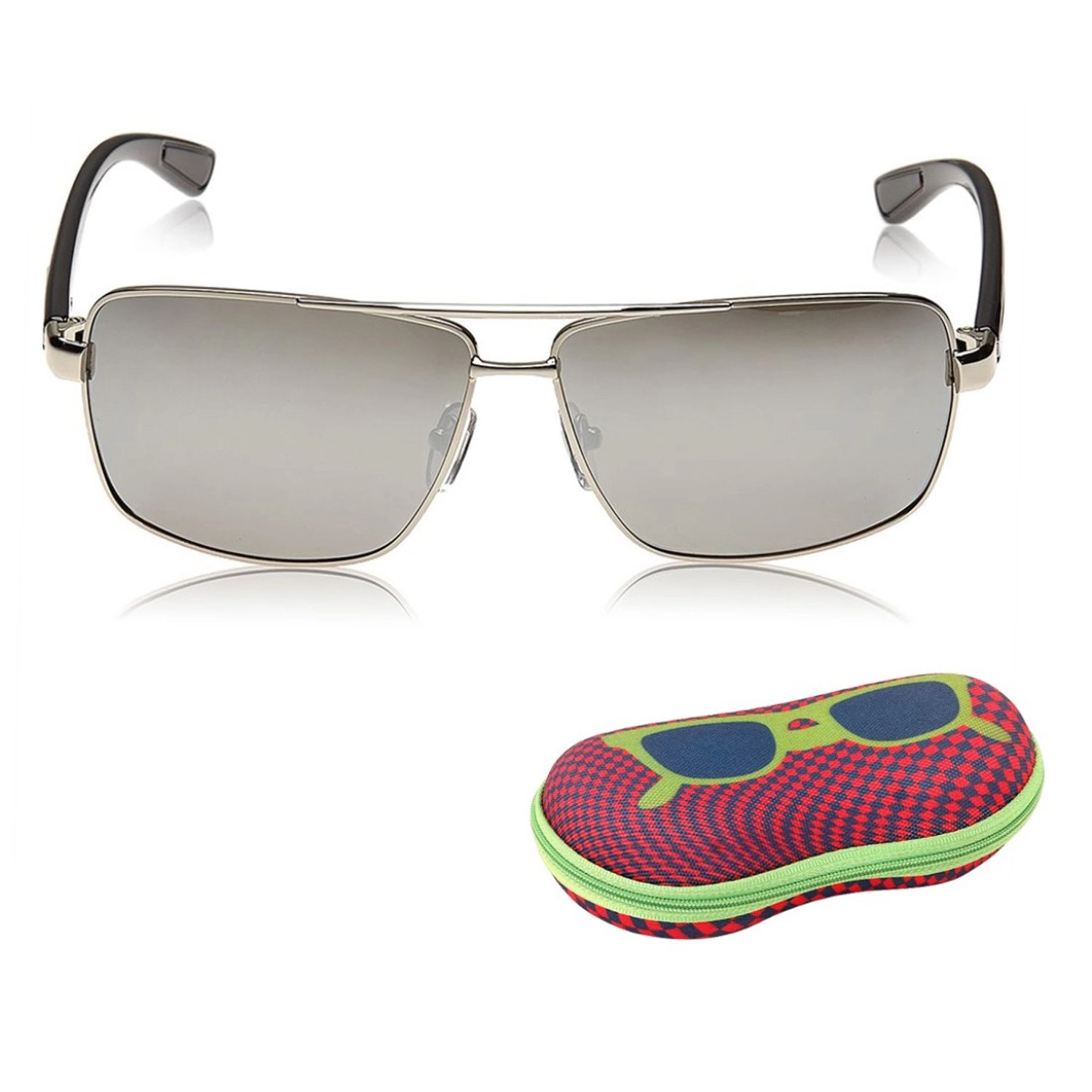 Rectangular Sunglasses - 62-12-140 mm Black