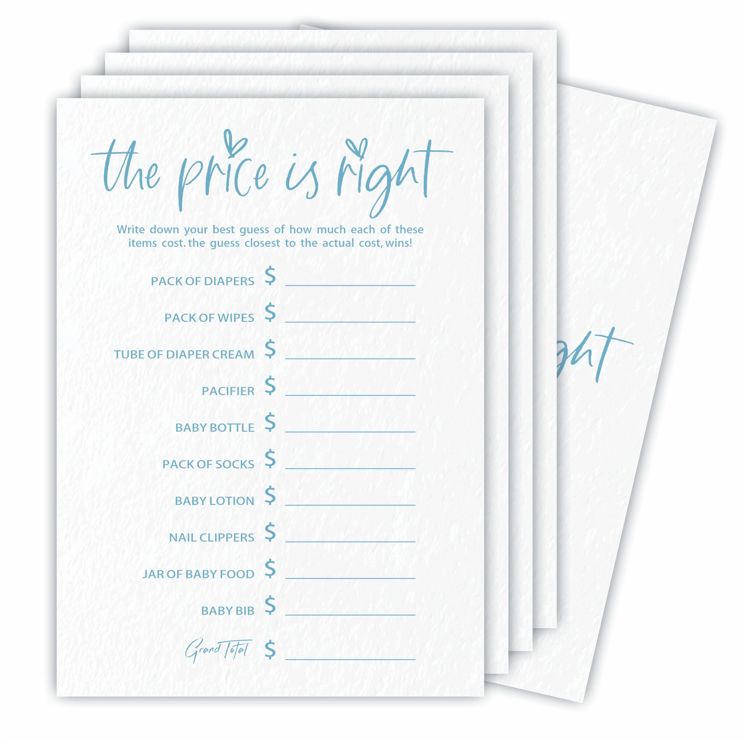 True or False Game Set For Baby Shower - 30 pieces