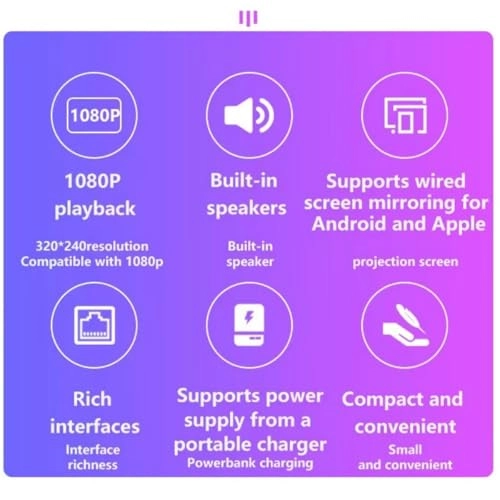 Mini Portable Projector 1920 x 1080