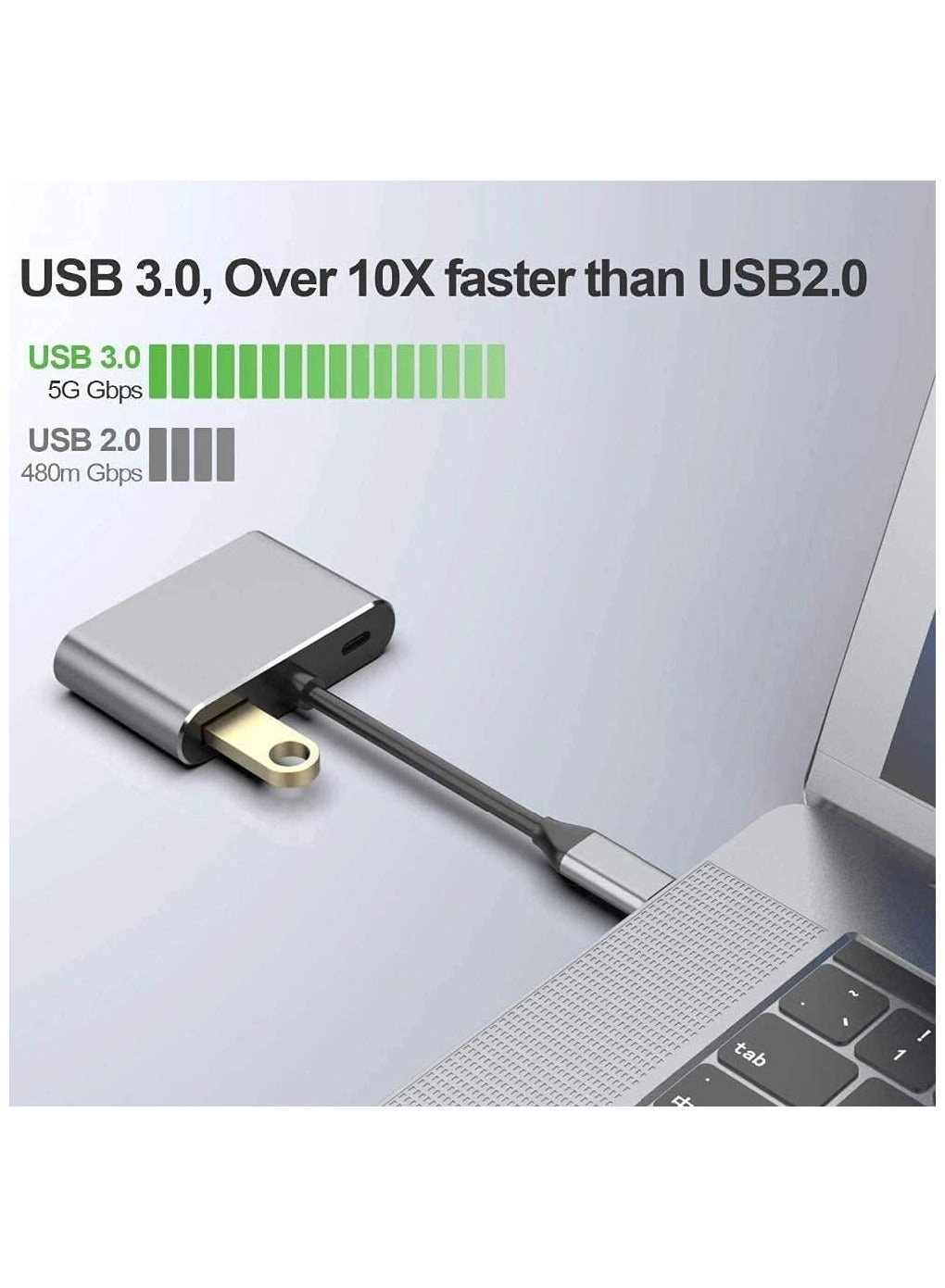 Type C Adapter Hub - USB 3.0 3840×2160@30Hz