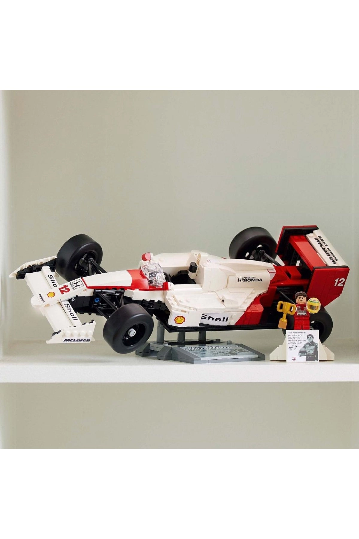 Icons McLaren Model Car MP4/4 & Ayrton Senna (10330)