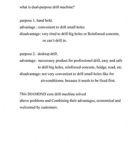 Diamond Core Drill Rig - 2180W 160mm 1600RPM